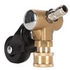 Undercarriage Cleaner Swivel Wheel with 1/4in Quick Connector Brass Pressure