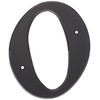 Hy-Ko 6" Plastic House Number, Modern Raised Numbers for Exterior