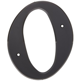 Hy-Ko 6" Plastic House Number, Modern Raised Numbers for Exterior House, Durable Convenient Marking for Home Address with Included Mounting Hardware for Simple Installation