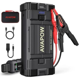 AVAPOW Brand New!  AVAPOW A58 Car Jump Starter 4000A Peak 27800mAh Power Pack BLACK