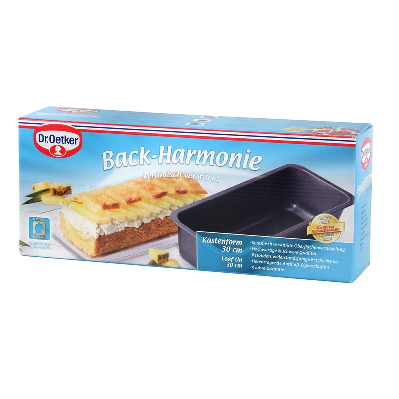 Dr.Oetker Baking tin Back-Harmonie 30 cm in Black, Enamel 30