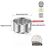 Stainless Steel Colander, Micro-Perforated Metal Pasta Strainer with Hook &