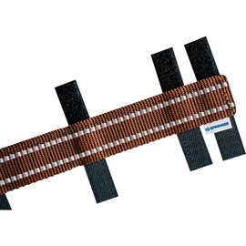 Herm Sprenger Brown Reflective Nylon Cover for Ultra-Plus Pinch Dog Collar for Small Medium Large Dogs Durable Protector for Dog Training Prong Collar (19in (47.5cm))