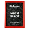 Mia Designs Picture Frame Cross Brushed Metallic Red 5x7 13x18