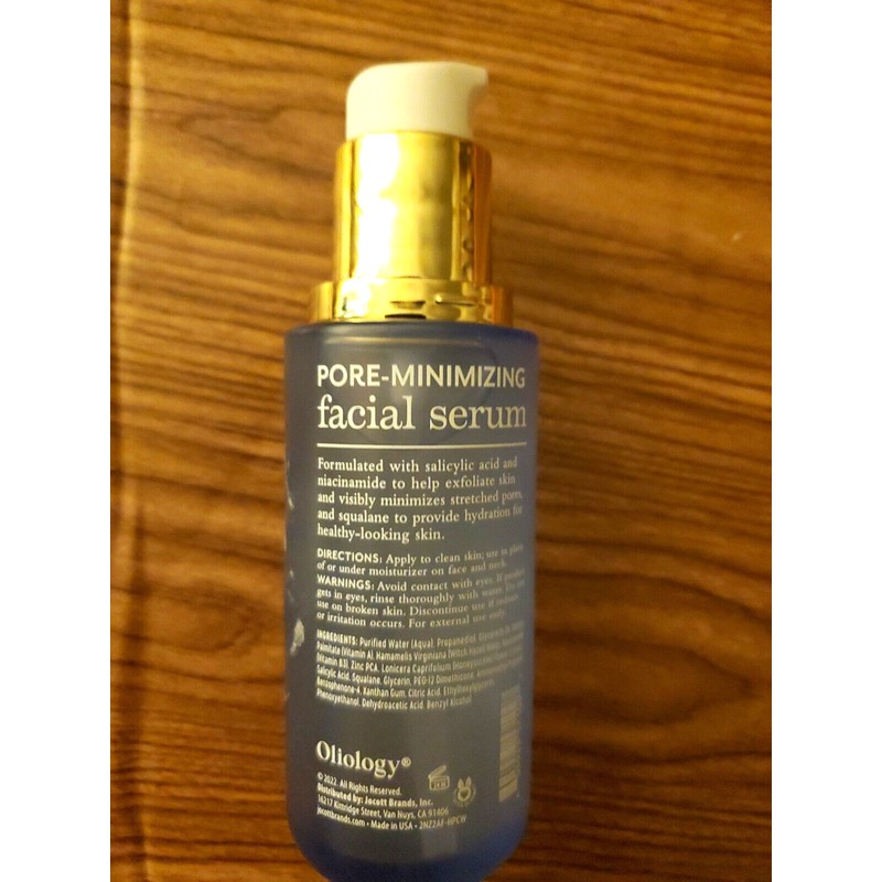OLIOLOGY FACIAL OIL INFUSED SALICYLIC ACID, NIACINAMIDE & SQUALANE