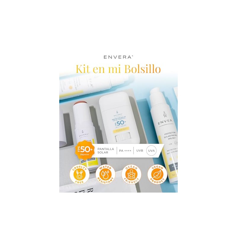 ENVERA Kit En Mi Bolsillo Invisible Stick Sunscreen SPF 50