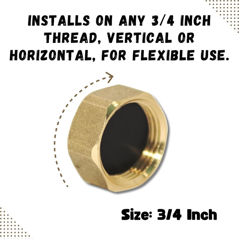 Invero® End of Line Tap Compression Blanking Cover Cap Nut