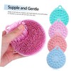 PACKOVE Silicone Bath Body Brush 4-Piece Set Soft Exfoliating Shower