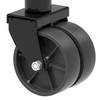 TOWKING 6-inch Dual Wheels Trailer Jack, 13" Vertical Movement, 1500