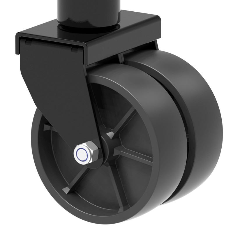 TOWKING 6-inch Dual Wheels Trailer Jack, 13" Vertical Movement, 1500
