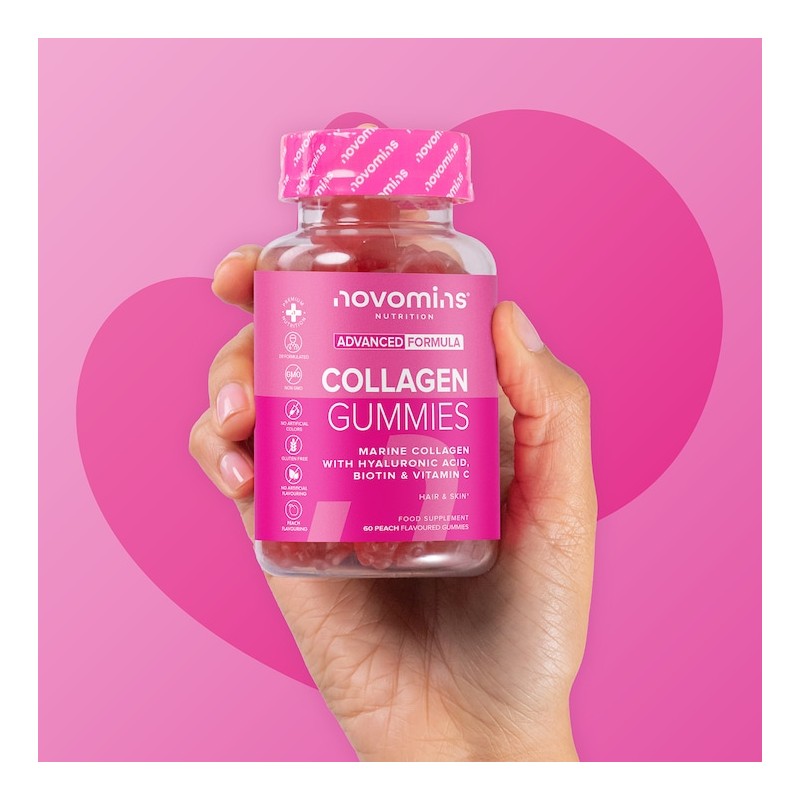 Novomins Collagen Peach-Flavoured 60 Gummies