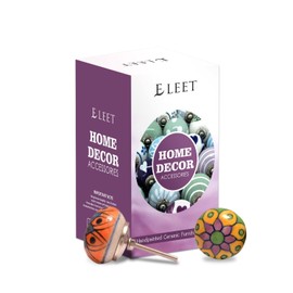 Eleet Assorted Ceramic Cabinet Knobs - Vintage Cabinet Cupboard Door & Drawer Pulls Chrome Hardware (Ceramic Knobs Set of 20, Multicolor)