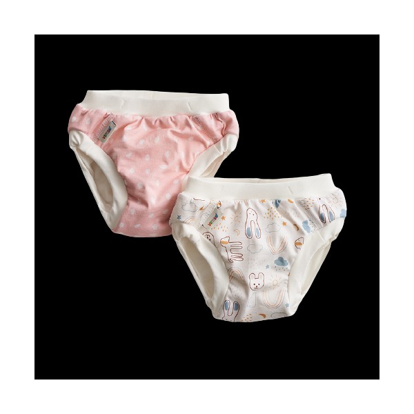 Vimse Pink/Teddy Training Pants, 2-Pack, JR 16-20 kg