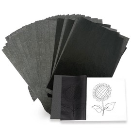 Carbon Paper, A4 Size, Carbon Paper, Transfer, Black, Single Sided, Copy Paper, Tracing Paper, Carbon Paper, Copy Paper, Copy Paper, Crafts, Prints, Fine Arts, Copy Paper (Set of about 50 Black)