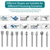 Carving Bits Wood Engraving Router Bit with 1/8"(3mm) Shank, 20Pcs