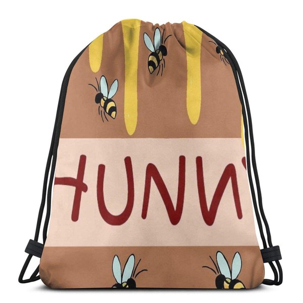 Jialia The Hunny Pot Sport Bag Gym Sack Drawstring Backpack