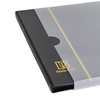 Stamp Album Stockbook, 100 Pockets 40 Black Sides Leatherette Padded