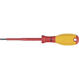 HAZET 810VDE-25 Slot Profile Screwdriver for Electricians with Protective Insulation and Burnished Tips - Multi-Colour
