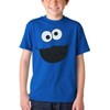 Animation Shops Cookie Monster Face Youth Kids T-Shirt (Youth X-Large[18/20])