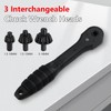 LAPUOTSP 2-in-1 Ratchet Drill Chuck Key Wrench, Universal Chuck Key
