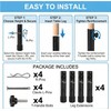 WUWEOT 4 Pack Table Leg Extenders, Adjustable Folding Table Leg