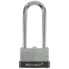BRINKS 172-42011 Laminated Steel Padlock with 2-1/4" Shackle, 40mm
