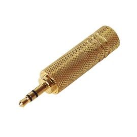 Fuji Parts PLG-N5505 6.3mm Stereo Standard Plug (Female) - 3.5mm Stereo Mini Plug (Male)