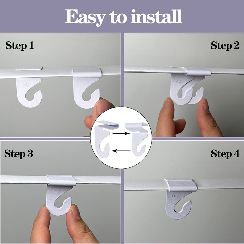 Jeletonp 75 PCS Drop Ceiling Hooks for Hanging,25 Pairs Heavy