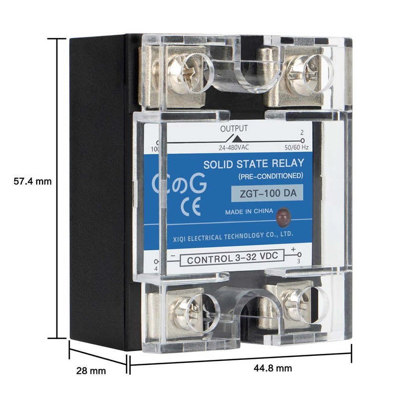 CG Solid State Relay SSR-100DA DC to AC Input 3-32VDC