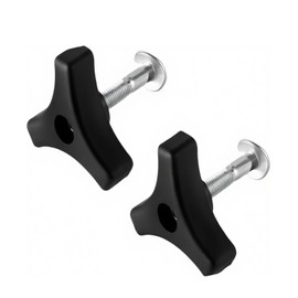 VEHIRANS 2 Pcs Lawn Mower Replacement Parts,Triangular Handle Knobs Nut Bolt, Handle Fastening Screw Set Replacement for yardworks Lawn Mower