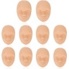 Cabezales de práctica de tatuaje 10 piezas de silicona 3D