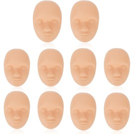 Cabezales de práctica de tatuaje 10 piezas de silicona 3D para practicar microblading de cejas, ojos y labios: herramienta perfecta para principiantes y profesionales.