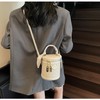 Woven Crossbody Bags for Women Weave Bucket Cylinder Purses Small