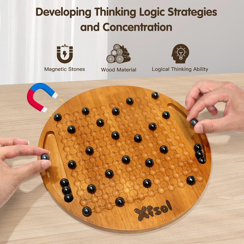 Wooden Magnetic Chess Games, Magnetism Game Both Sides can be