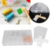 Embroidery Floss Organizer Box Milk White Cross Stitch Plastic Bobbins