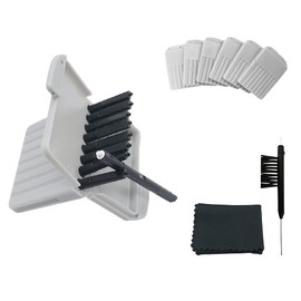 Wax Guards Cerumen Stop Filters for Phonak/Unitron/Widex Hearing Aids Cleaner with Cleaning Brush Kit Tools and Carry Case – 6Packs/48 Pieces
