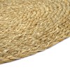 Set of 6, Round Woven Placemats, Natural Braided Straw Table