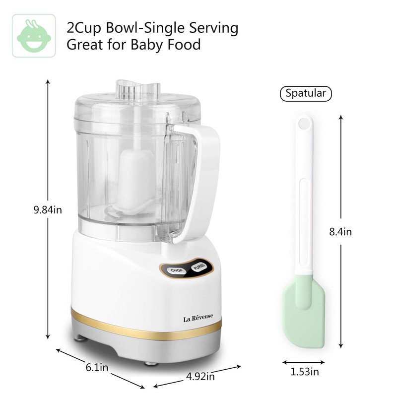 La Reveuse Electric Mini Food Processor Small Chopper 200 Watts