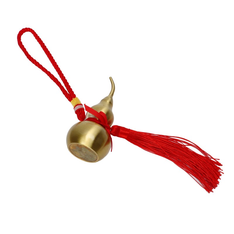 Feng Shui Wu Lou Red Lucky Tassel 10cm High Rope