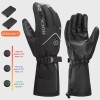 ROCKBROS Heated Gloves Electric Rechargeable Battery Thermal Mittens Gloves Men