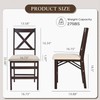 COLAMY Folding Dining Chairs Set of 2, Foldable Chairs with