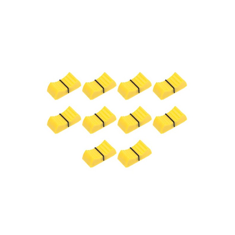 sourcing map Plastic Straight Slide Potentiometer Flat Push Knob Insert