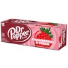 Dr Pepper Strawberries and Cream Soda, 12 fl oz cans,