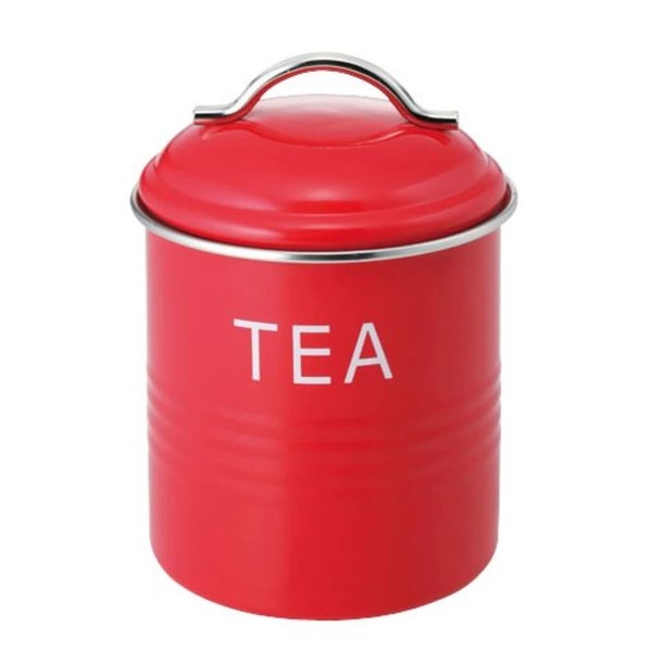 Sato Metal Industries SALUS Storage Container, Burnet Canister, Red, TEA
