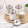 Tbestmax Glass Qtip Holder Dispenser, 10-Ounce Bathroom Containers Apothecary Jars