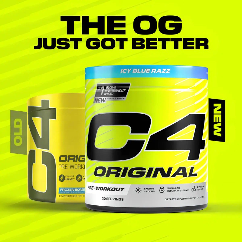 Suplemento Cellucor C4 Original en polvo sabor icy blue razz