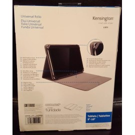 Kensington Universal Black Folio Folder Protective Cover For Tablet 9"-10"