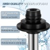 Tandefio 4 Pcs Universal Sink Overflow Pipe Stainless Steel Sink