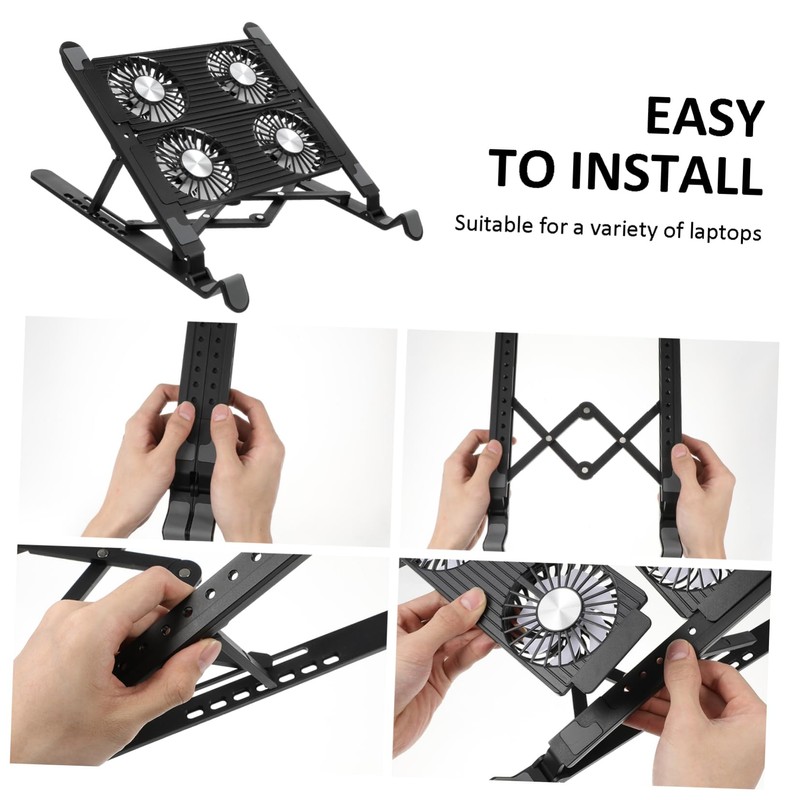 LABRIMP Laptop Cooling Pad with Fan Laptop Stand for Desk