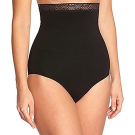 Body Wrap Women's Mid-Rise Panty Shapewear, Black, 2X